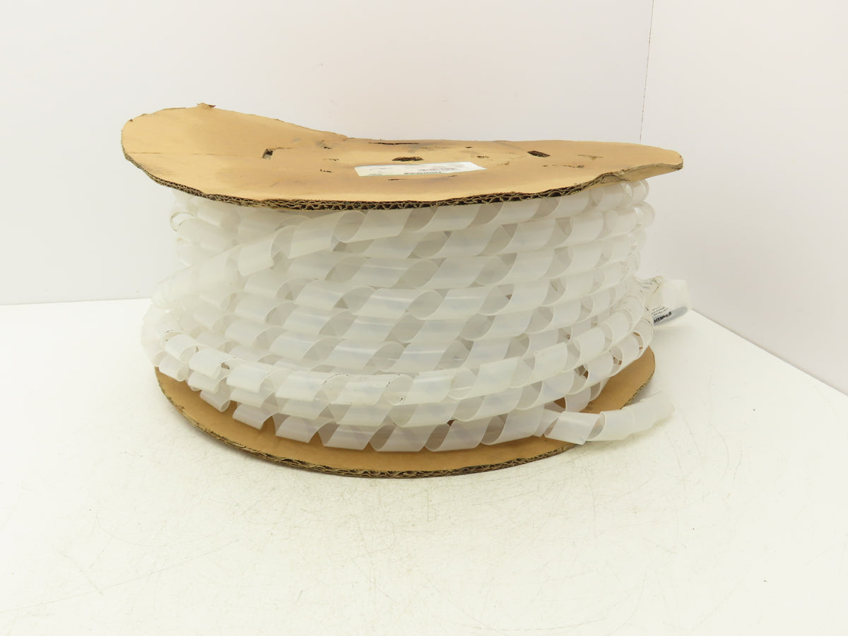 Panduit T100F-C Spiral Wrap Cable Sleeve Tubing 1"x 100' Polyethylene Natural
