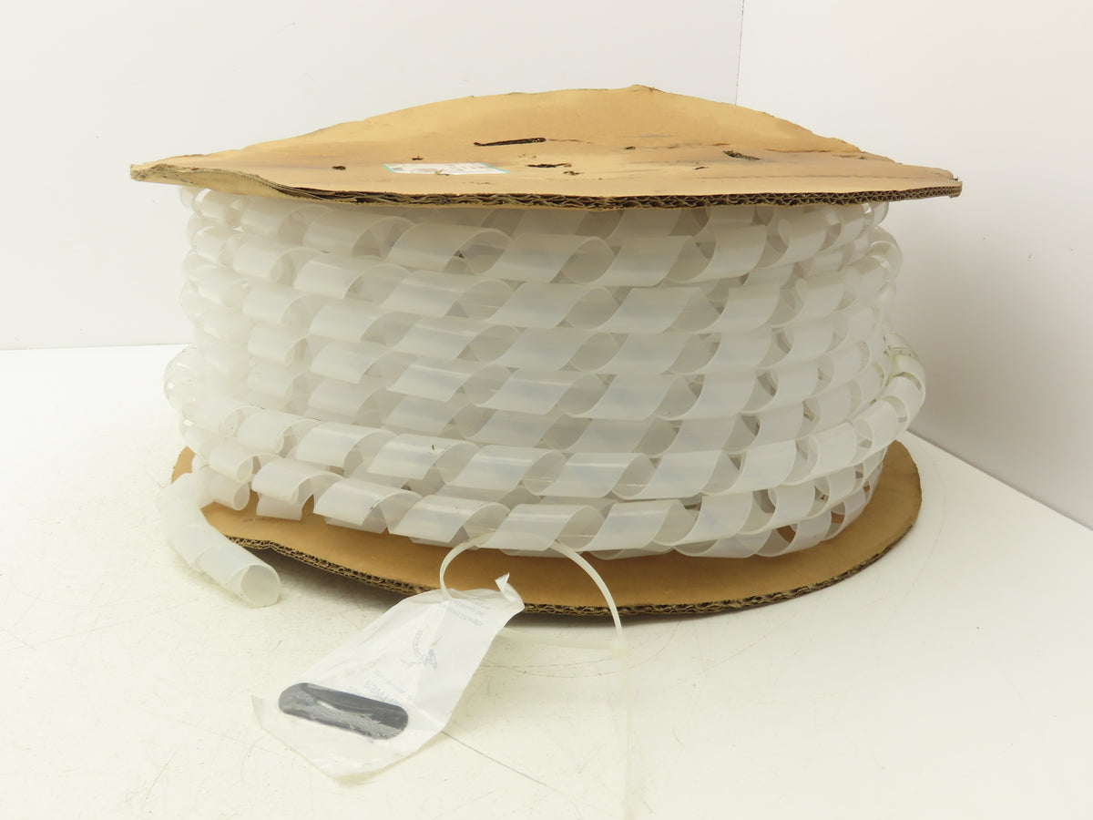 Panduit T100F-C Spiral Wrap Cable Sleeve Tubing 1"x 100' Polyethylene Natural