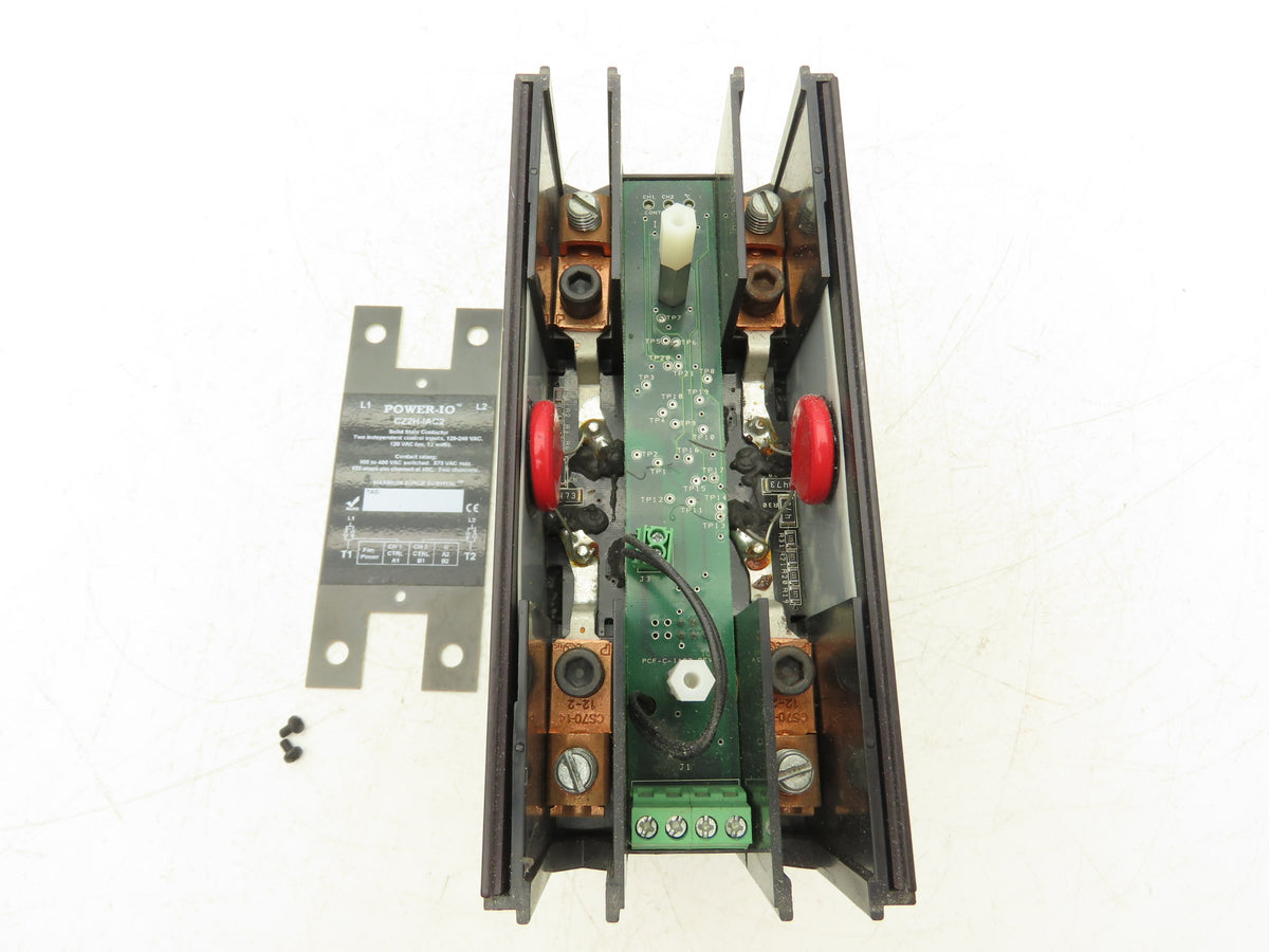 Power-IO CZ2H-IAC2 Solid State Contactor 2-Channel 100A 480VAC 120-240VAC Input