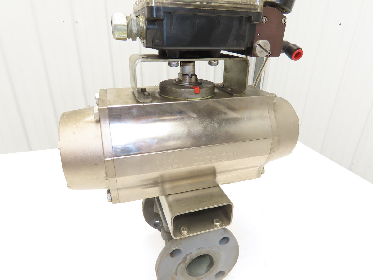 Tufline 067 2" Flanged Plug Valve with DA125 Pneumatic Actuator & K10 Positioner