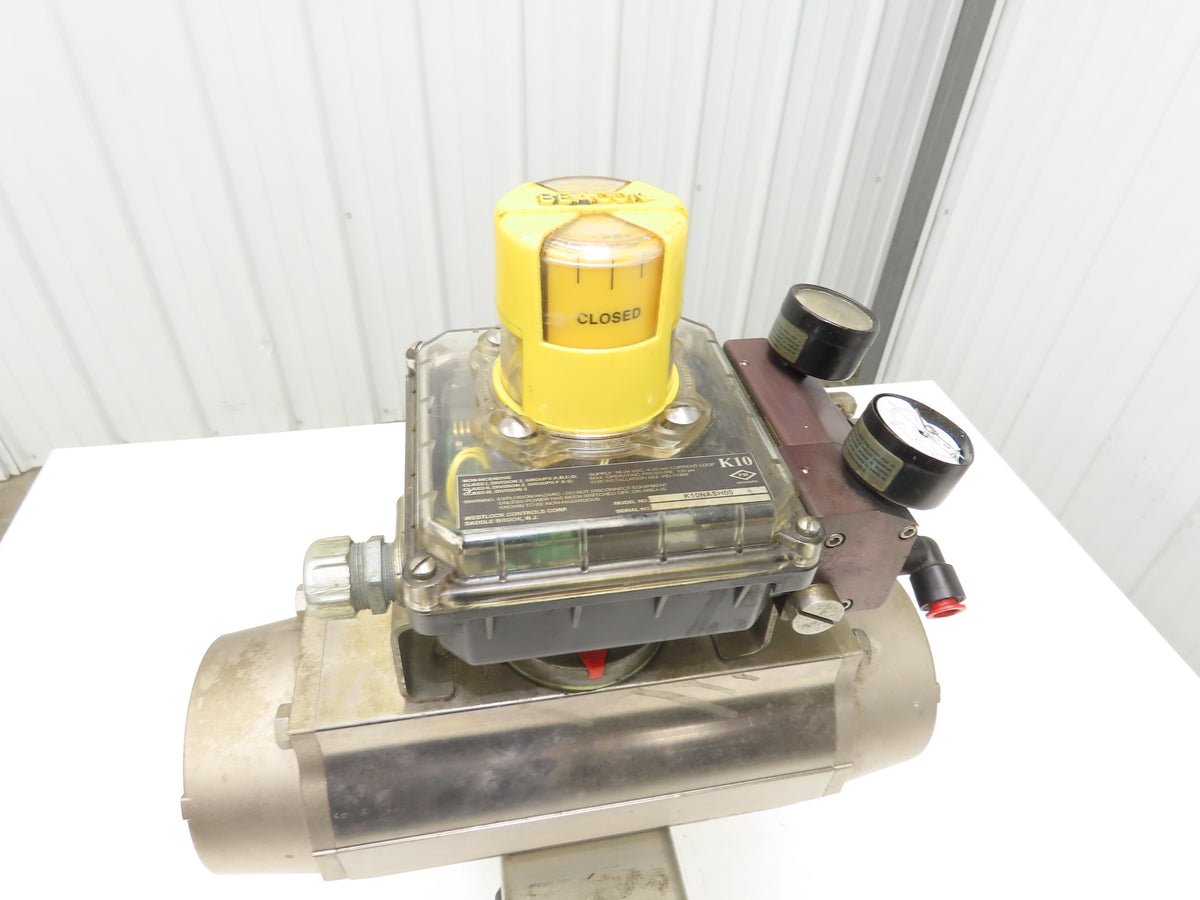 Tufline 067 2" Flanged Plug Valve with DA125 Pneumatic Actuator & K10 Positioner