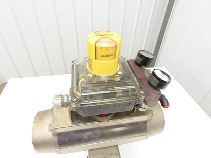 Tufline 067 2" Flanged Plug Valve with DA125 Pneumatic Actuator & K10 Positioner
