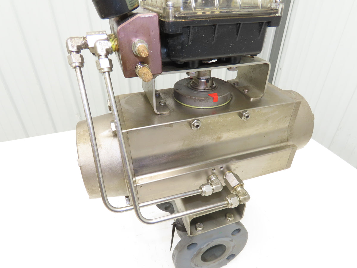 Tufline 067 2" Flanged Plug Valve with DA125 Pneumatic Actuator & K10 Positioner
