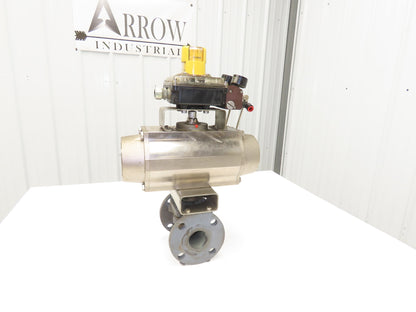 Tufline 067 2" Flanged Plug Valve with DA125 Pneumatic Actuator & K10 Positioner
