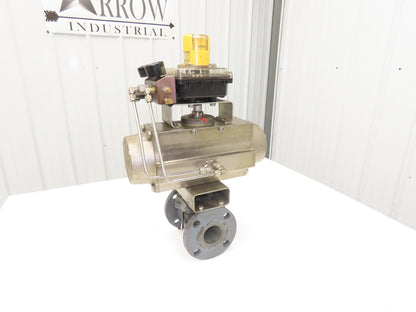 Tufline 067 2" Flanged Plug Valve with DA125 Pneumatic Actuator & K10 Positioner