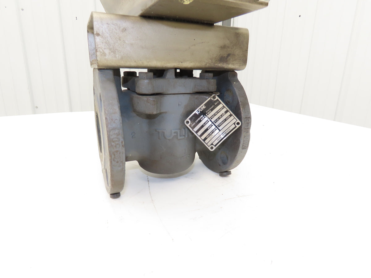 Tufline 067 2" Flanged Plug Valve with DA125 Pneumatic Actuator & K10 Positioner