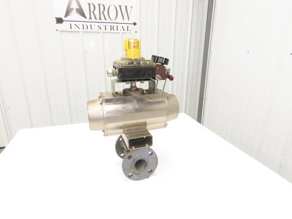 Tufline 067 2" Flanged Plug Valve with DA125 Pneumatic Actuator & K10 Positioner