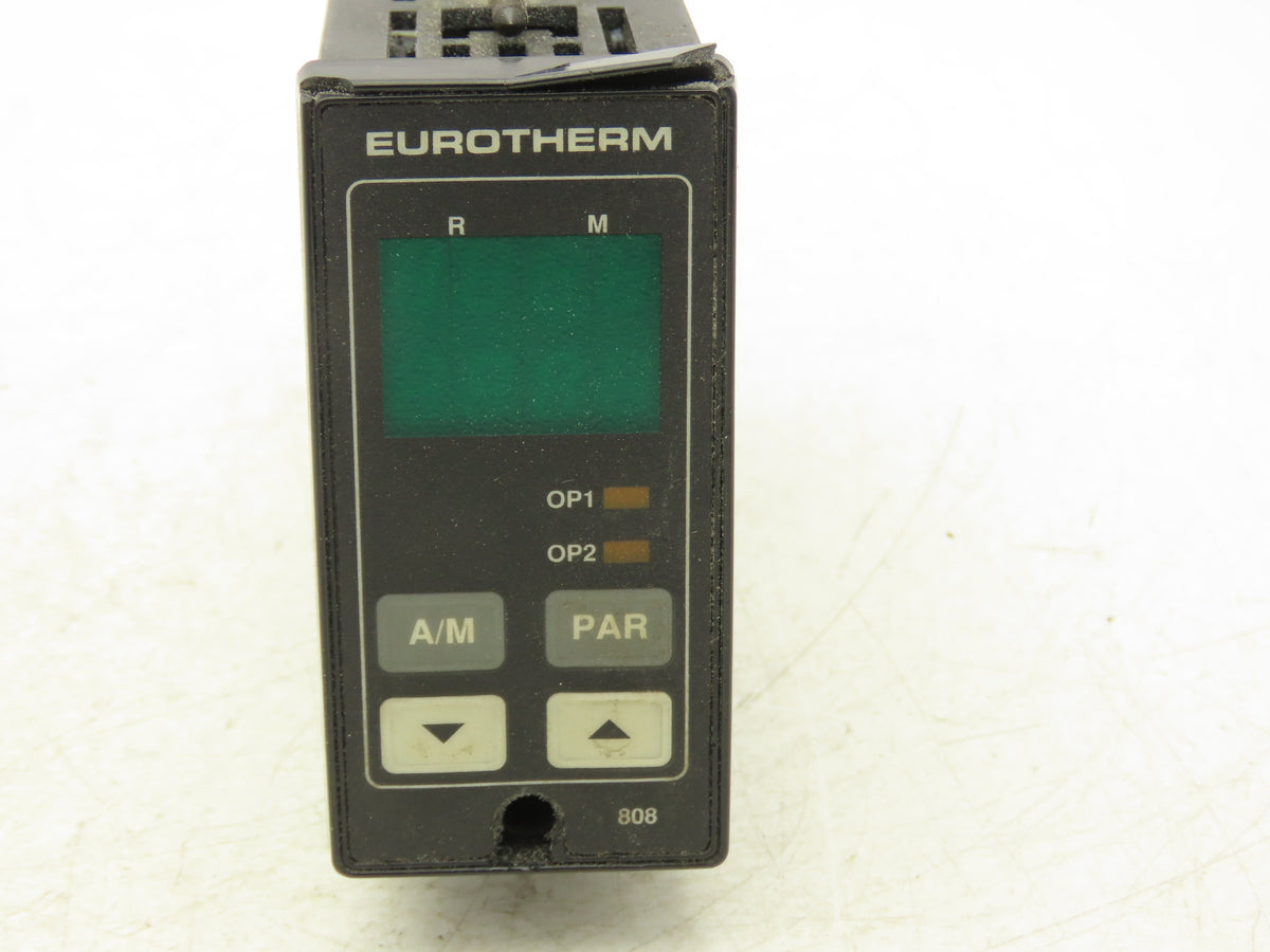 Eurotherm 808/L1/NO/R1/C4 1/8 DIN Temperature Controller K TC RS422 32-800°F