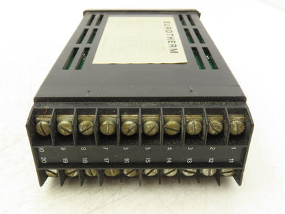 Eurotherm 808/L1/NO/R1/C4 1/8 DIN Temperature Controller K TC RS422 32-800°F