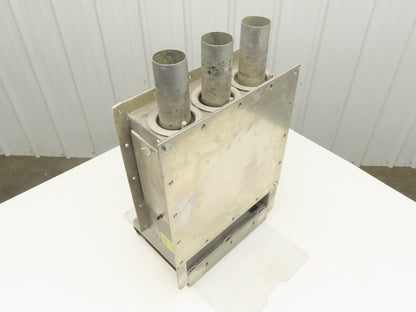 VTB Distribution Vacuum Take-Off Box Bulk Material Conveying 2.5"Tube 3-Port