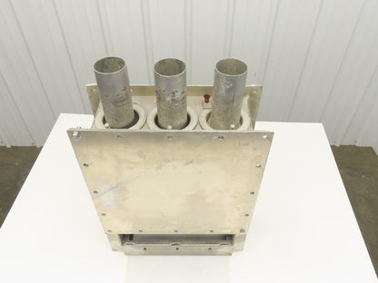 VTB Distribution Vacuum Take-Off Box Bulk Material Conveying 2.5"Tube 3-Port