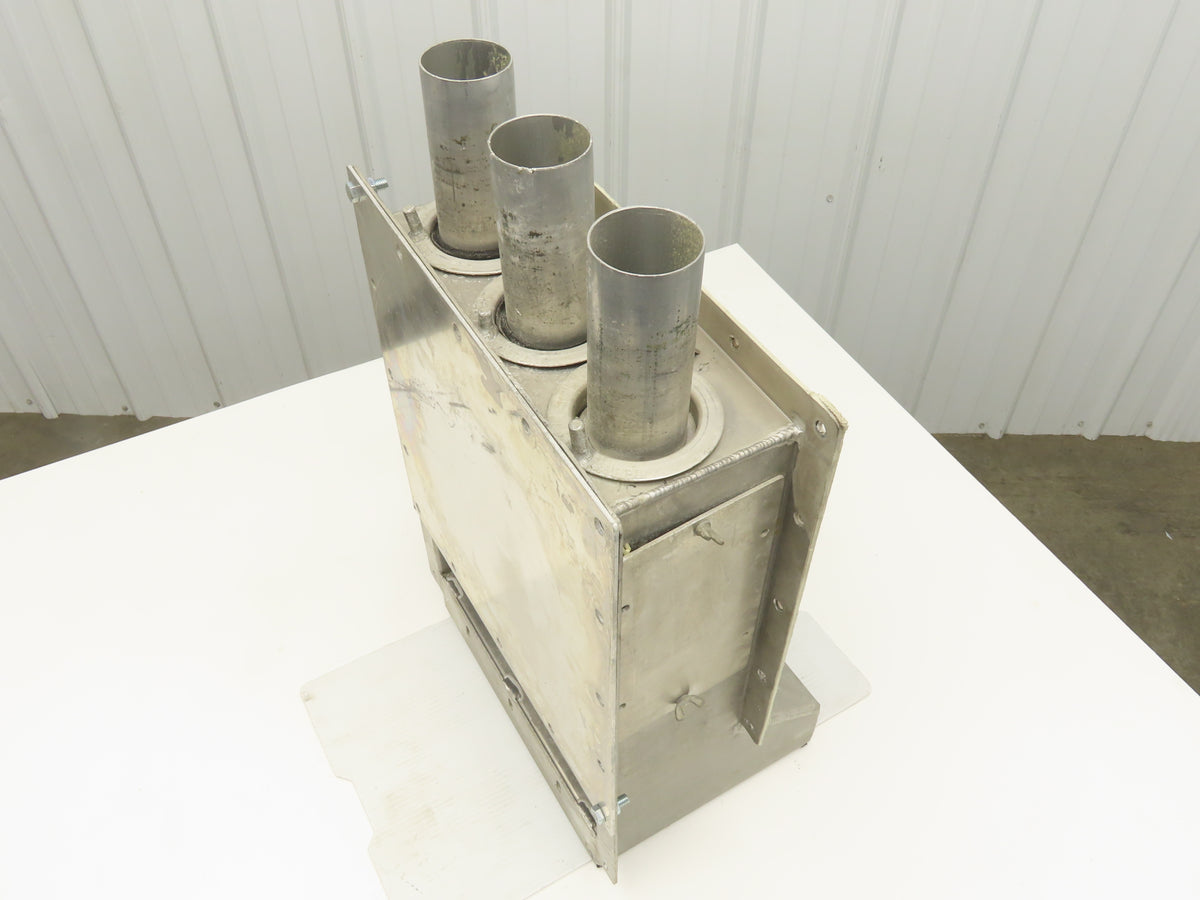 VTB Distribution Vacuum Take-Off Box Bulk Material Conveying 2.5"Tube 3-Port