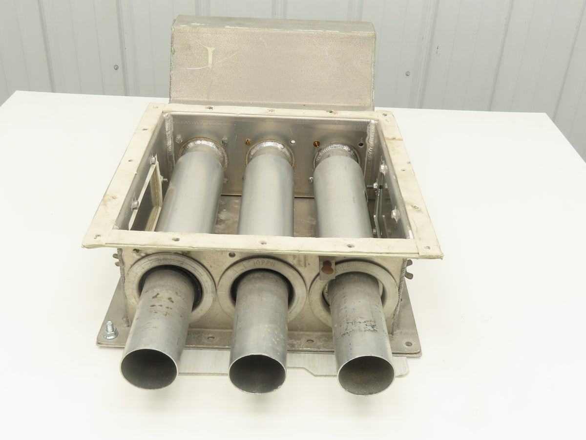 VTB Distribution Vacuum Take-Off Box Bulk Material Conveying 2.5"Tube 3-Port