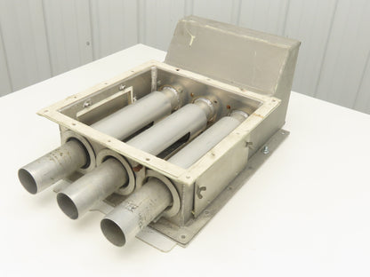 VTB Distribution Vacuum Take-Off Box Bulk Material Conveying 2.5"Tube 3-Port
