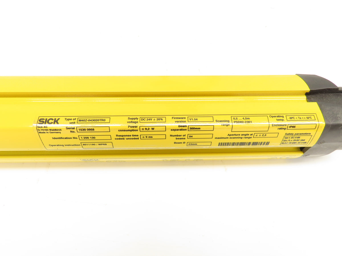 Sick M4000 M40Z-043020TR0 Safety Light Curtain Active Scanner 4 Beam 4.5M 24VDC