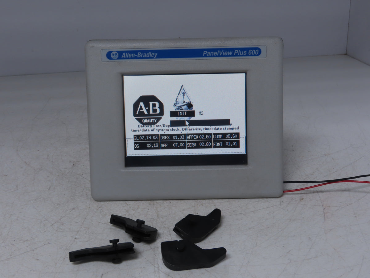 Allen Bradley 2711P-T6M5D8 PanelView Plus 600 Touch Screen Ser A 24VDC 5.7"