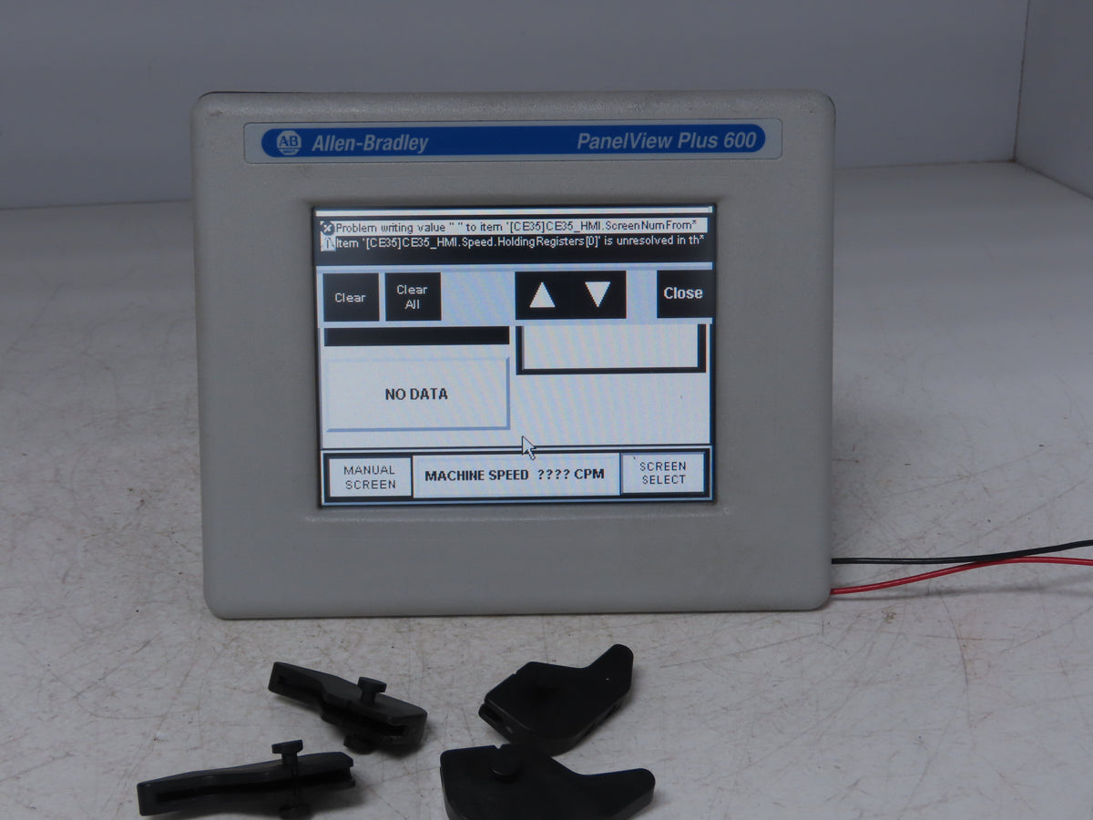 Allen Bradley 2711P-T6M5D8 PanelView Plus 600 Touch Screen Ser A 24VDC 5.7"