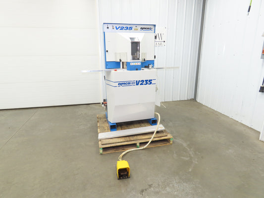 Omga V235 V-Cut Miter Saw 45° Double 16" Blade Trim Stile Saw 3Ph 460V Bad Motor