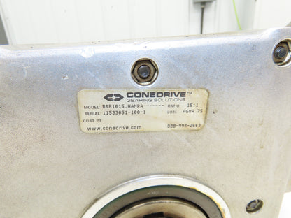 Cone Drive B081015.WANRA Worm Gearbox 15:1 Reducer 117 RPM 145TC Right Hand