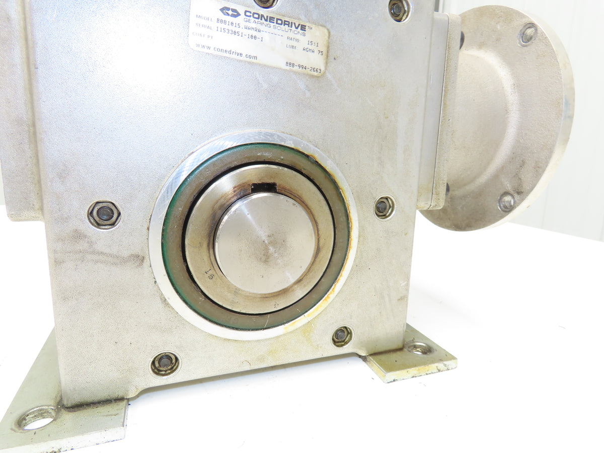 Cone Drive B081015.WANRA Worm Gearbox 15:1 Reducer 117 RPM 145TC Right Hand