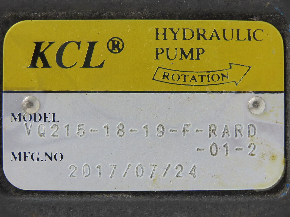 KCL VQ215-18-19-F-RARD-01-2 Double Vane Hydraulic Pump 8.6/9 GPM 3625 PSI