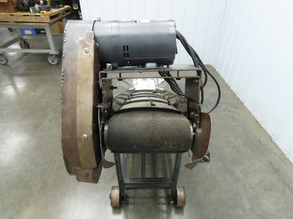 Portable Incline Parts Conveyor 12" Cleated Belt 80"L 115V 40FPM Belt Drive