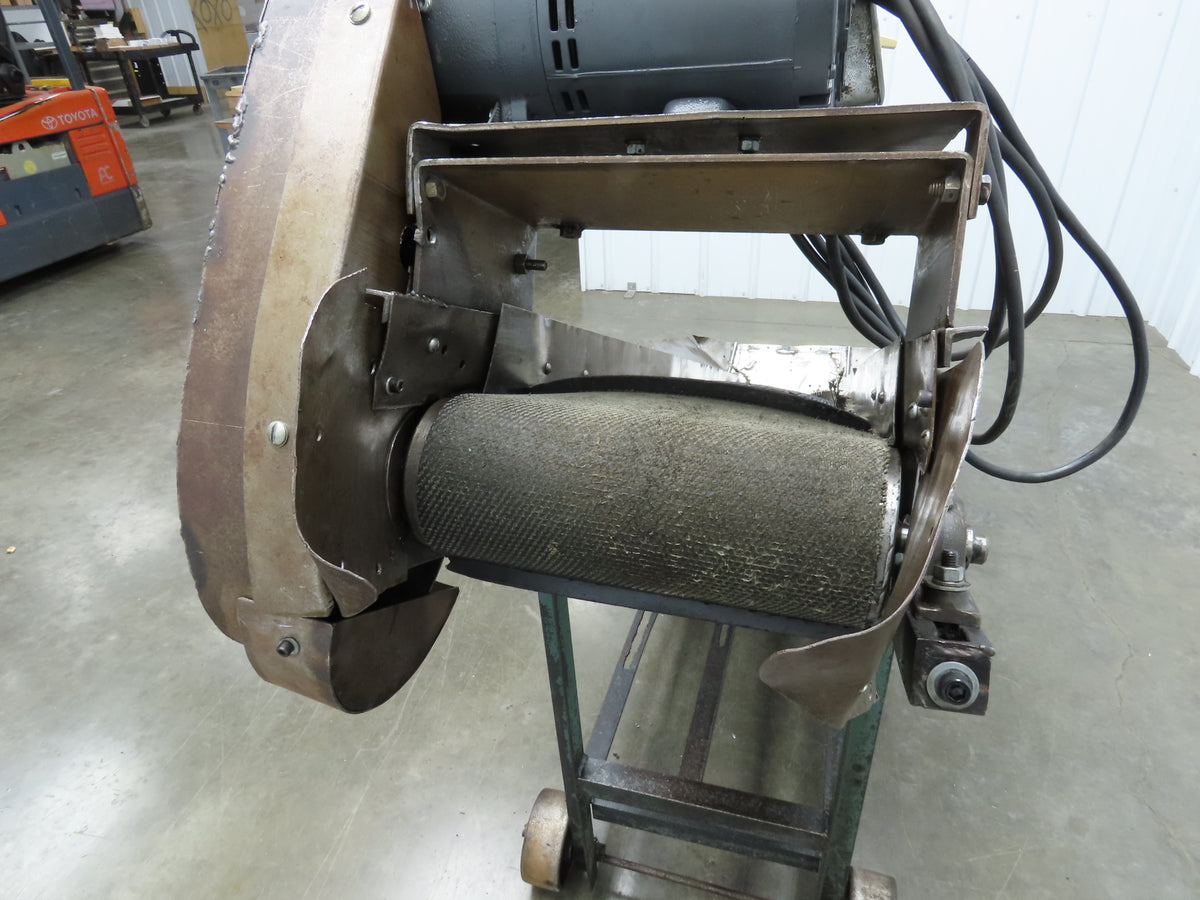 Portable Incline Parts Conveyor 12" Cleated Belt 80"L 115V 40FPM Belt Drive