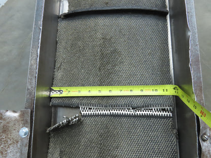 Portable Incline Parts Conveyor 12" Cleated Belt 80"L 115V 40FPM Belt Drive
