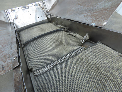 Portable Incline Parts Conveyor 12" Cleated Belt 80"L 115V 40FPM Belt Drive