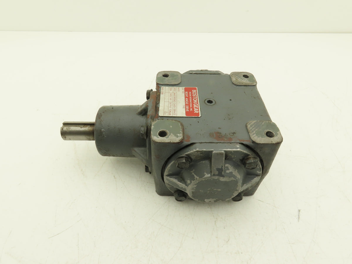 Boston Gear R1214-2 B Right Angle Drive 2:1 Gearbox 6.65Hp 875 RPM 1" Dual Shaft