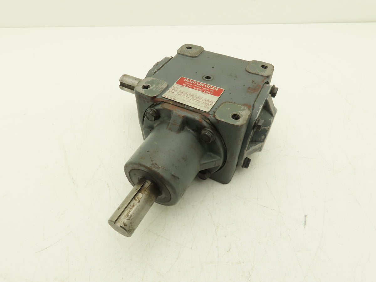 Boston Gear R1214-2 B Right Angle Drive 2:1 Gearbox 6.65Hp 875 RPM 1" Dual Shaft