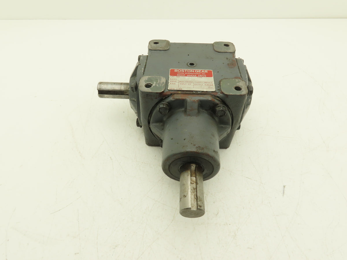 Boston Gear R1214-2 B Right Angle Drive 2:1 Gearbox 6.65Hp 875 RPM 1" Dual Shaft