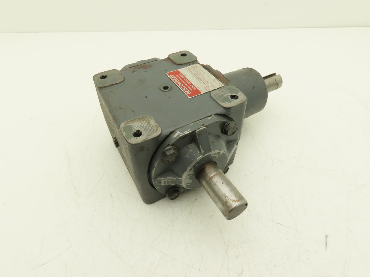 Boston Gear R1214-2 B Right Angle Drive 2:1 Gearbox 6.65Hp 875 RPM 1" Dual Shaft