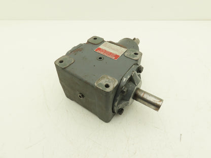 Boston Gear R1214-2 B Right Angle Drive 2:1 Gearbox 6.65Hp 875 RPM 1" Dual Shaft