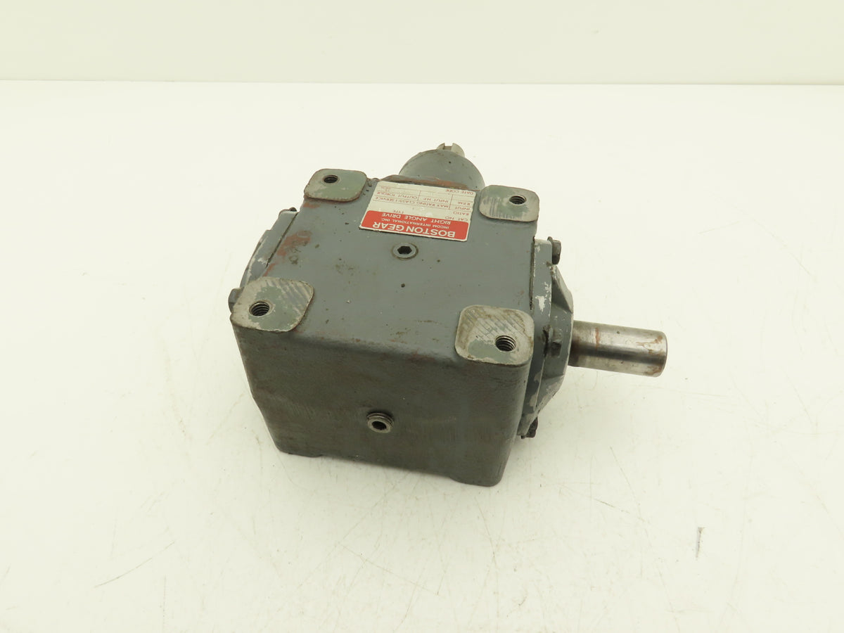 Boston Gear R1214-2 B Right Angle Drive 2:1 Gearbox 6.65Hp 875 RPM 1" Dual Shaft