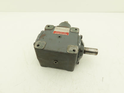 Boston Gear R1214-2 B Right Angle Drive 2:1 Gearbox 6.65Hp 875 RPM 1" Dual Shaft