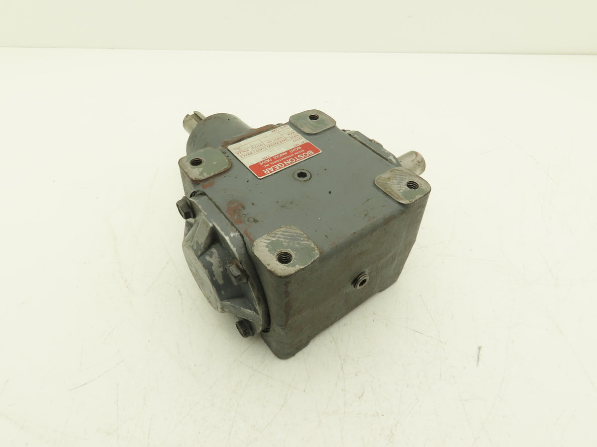 Boston Gear R1214-2 B Right Angle Drive 2:1 Gearbox 6.65Hp 875 RPM 1" Dual Shaft