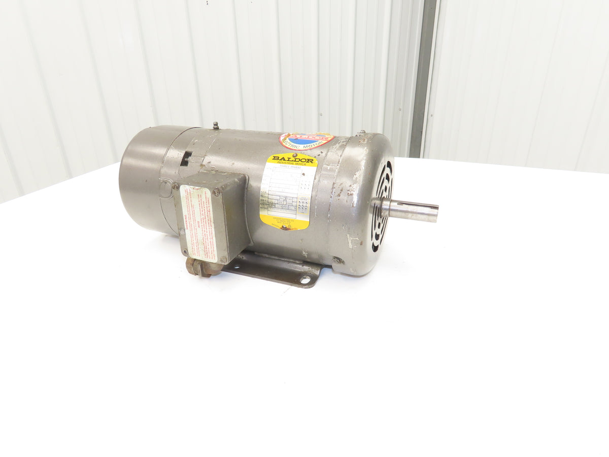 Baldor BM3546T Stearns Brake Motor 1Hp 1725 RPM 230/460V 3PH 143T TEFC