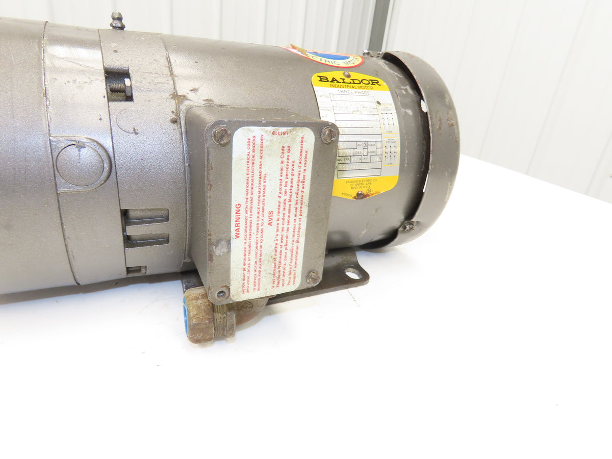 Baldor BM3546T Stearns Brake Motor 1Hp 1725 RPM 230/460V 3PH 143T TEFC