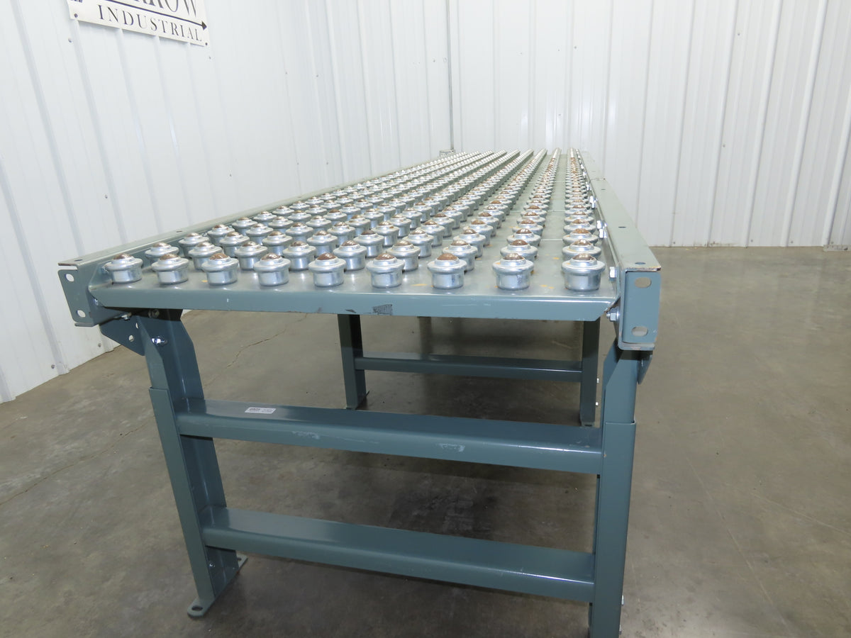 Hytrol Uline 30"x 9' Ball Transfer Conveyor Table 27"BF 3"Centers Adj Height