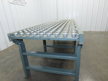 Hytrol Uline 30"x 9' Ball Transfer Conveyor Table 27"BF 3"Centers Adj Height
