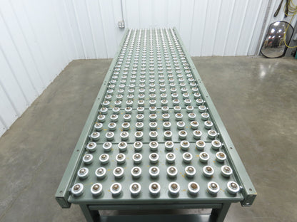 Hytrol Uline 30"x 9' Ball Transfer Conveyor Table 27"BF 3"Centers Adj Height