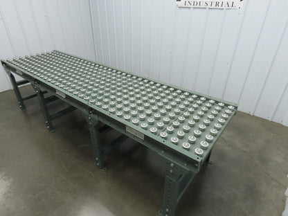 Hytrol Uline 30"x 9' Ball Transfer Conveyor Table 27"BF 3"Centers Adj Height