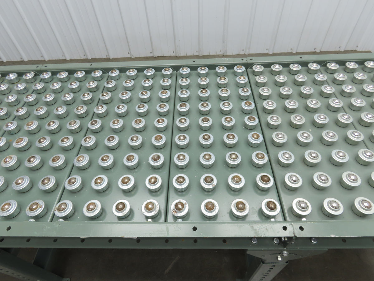 Hytrol Uline 30"x 9' Ball Transfer Conveyor Table 27"BF 3"Centers Adj Height