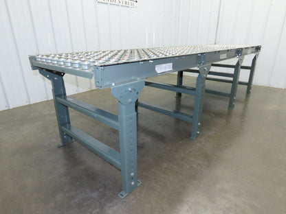 Hytrol Uline 30"x 9' Ball Transfer Conveyor Table 27"BF 3"Centers Adj Height