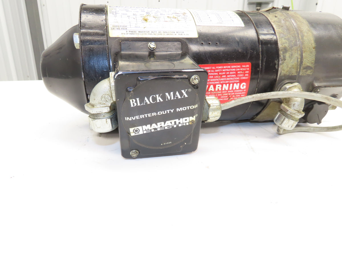 Marathon EVD56H17T5301B P Brake Motor 1/2Hp 1735rpm 460V 3PH Sterns 105673228QF