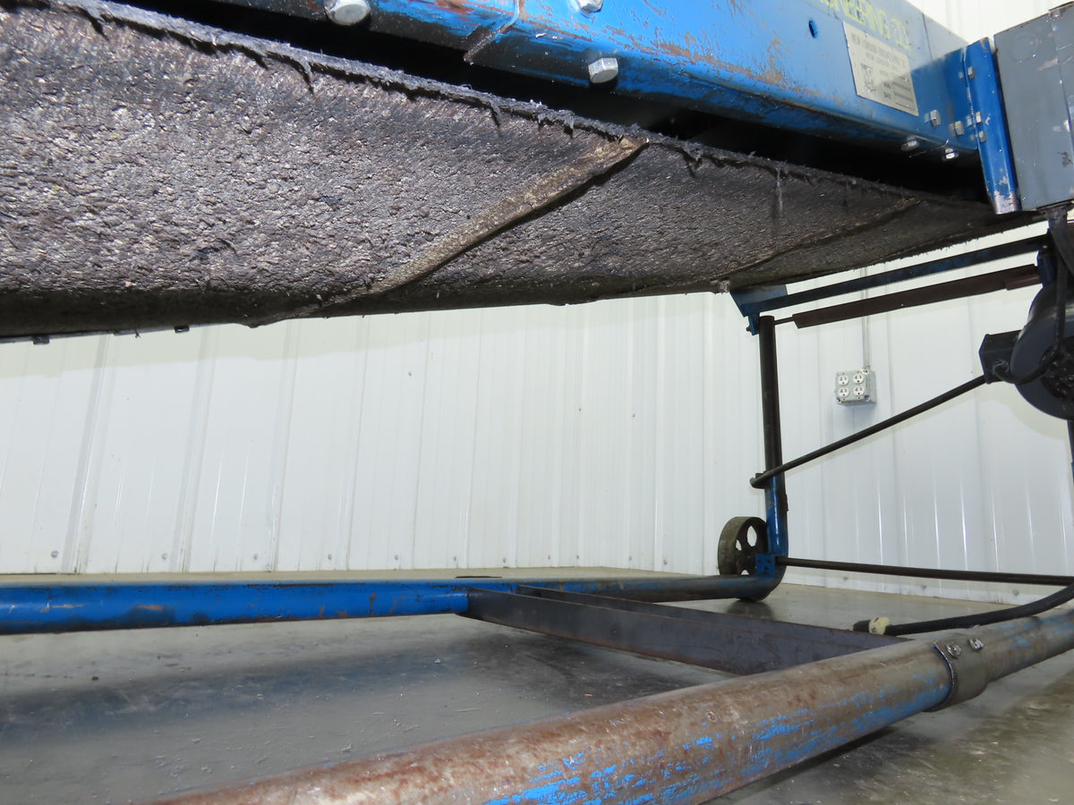 New London Engineering 28"x 8' 7" Portable Incline Conveyor 24"Cleated Belt 115V