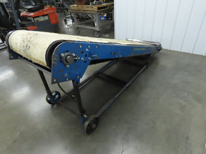 New London Engineering 28"x 8' 7" Portable Incline Conveyor 24"Cleated Belt 115V