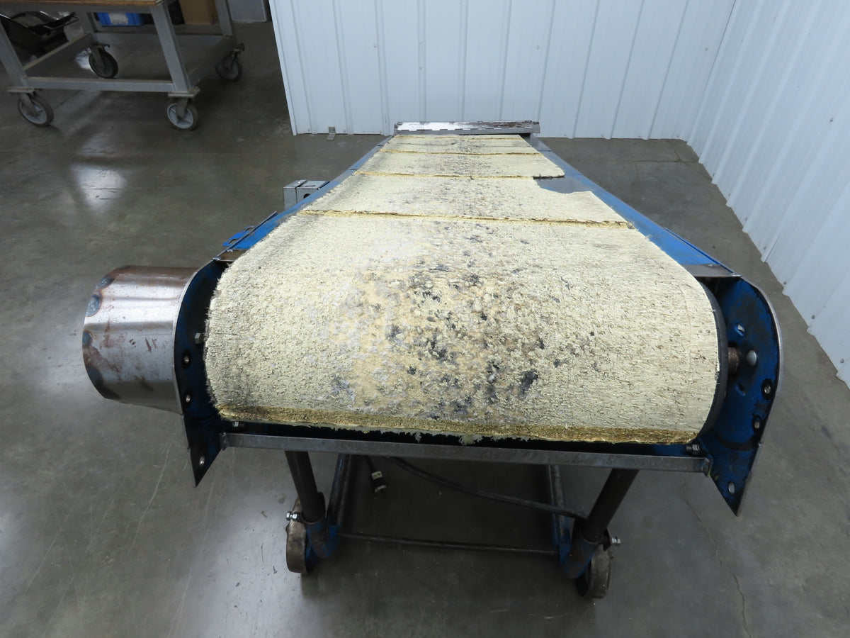 New London Engineering 28"x 8' 7" Portable Incline Conveyor 24"Cleated Belt 115V