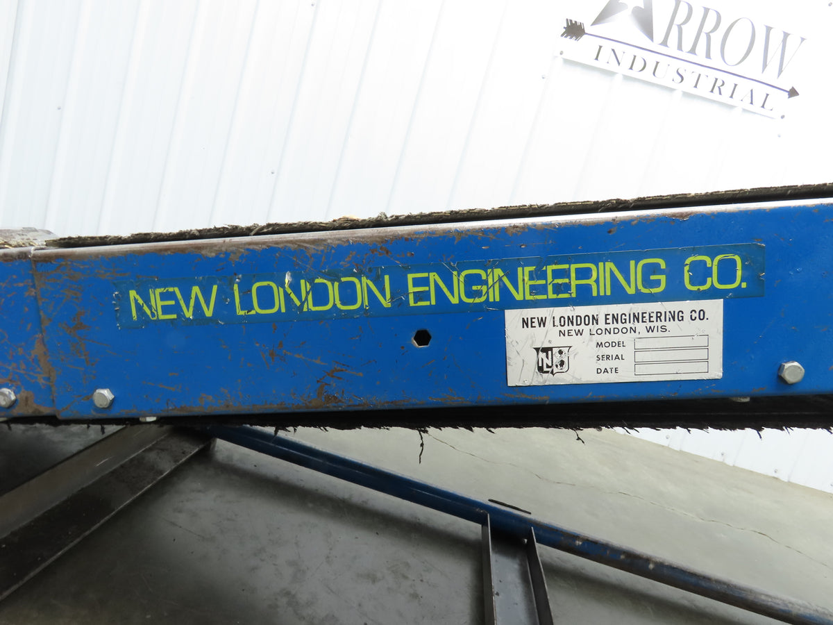 New London Engineering 28"x 8' 7" Portable Incline Conveyor 24"Cleated Belt 115V